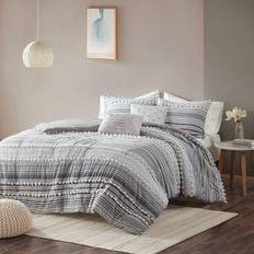 Cotton Duvet Covers Urban Habitat Calum Duvet Cover Grey (233.68x172.72cm)