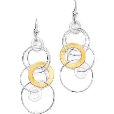 Ippolita Sterling Silver & 18K Yellow Gold Chimera Circle Drop Earrings