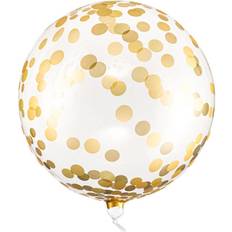 PartyDeco Konfettiballon Guld