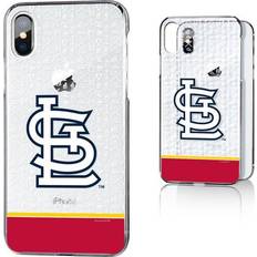 Strategic Printing St. Louis Cardinals iPhone X/Xs Stripe Clear Case