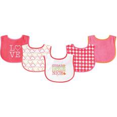 Luvable Friends Drooler Bib 5-pack Sugar & Spice