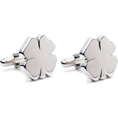 Silver Cufflinks Cufflinks Inc Four Leaf Clover Cufflinks - Silver