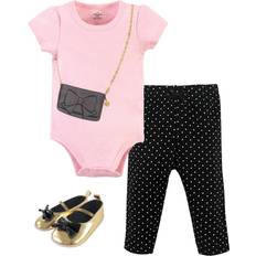 Polka Dots Other Sets Children's Clothing Little Treasures Bodysuit, Pant and Shoe Set - Classic Black Purse