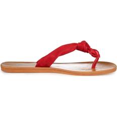 Red Flip-Flops Journee Collection Brindle - Red