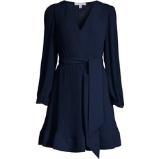 Milly Liv Pleated Dress - Navy