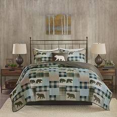 Woolrich Twin Falls Quilts Blue, Brown (279.4x243.84cm)