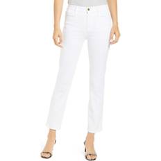 Frame Le High Ankle Straight-Leg Jeans - Blanc