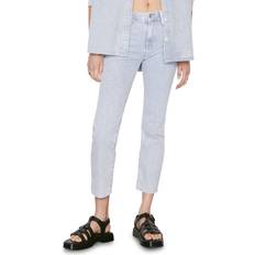 Stripes Jeans Frame Le High Ankle Straight-Leg Jeans - Solar Stripe