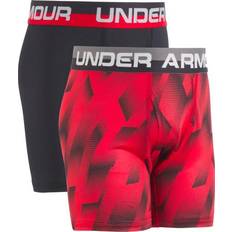 Red Boxer Shorts Children's Clothing Under Armour Boy's UA Original Series Sandstorm Boxerjock 2-pack - Red/Black (1319170)