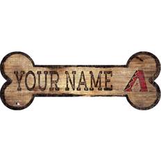 Fan Creations Arizona Diamondbacks Personalized Dog Bone Sign Board