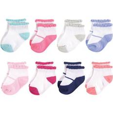 18-24M Underwear Luvable Friends No Show Socks 8-pack - Mary Jane Navy (10728116)