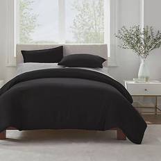 Twin XL Duvet Covers Serta Simply Clean Duvet Cover Black (228.6x172.72cm)