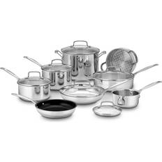 Cuisinart Chef's Classic Stainless Steel Cookware Set with lid 14 Parts