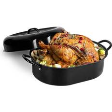 Aluminum Casseroles Granitestone Aluminum Nonstick Diamond Infused Coating Covered with lid 0.92 gal