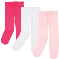 Spandex Pantyhoses Children's Clothing Luvable Friends Nylon Tights 3-Pack - Dark Pink/Light Pink (10701578)