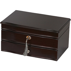 Brown - Women Jewelry Mele & Co Davina Locking Jewelry Box - Mahogany