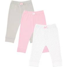 Polka Dots Pants Children's Clothing Luvable Friends Toddler Tapered Ankle Pants 3-pack - Pink/Grey (10132139)