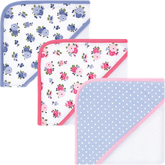 Cotton Terry Hooded Towels Floral 3-pack