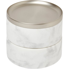 Tesora Jewelry Box - White/Nickel