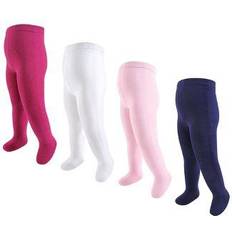 Organic/Recycled Materials Pantyhose Touched By Nature Baby Girl's Tights 4-pack - Navy/Pink