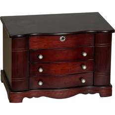 Brown Jewelry Mele & Co Rita Jewelry Box - Mahogany