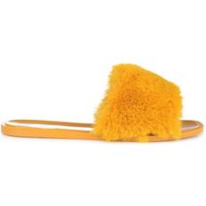 Faux Fur - Women Slides Journee Collection Dusk - Camel