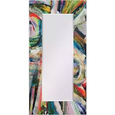 Multicolored Mirrors Rock Start I Wall Mirror 91.4x182.9cm