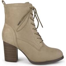 Laced Ankle Boots Journee Collection Baylor - Taupe