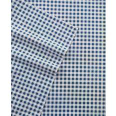 Bomull - Rutiga Underlakan Poppy & Fritz Gingham Plaid Bed Sheet Blue