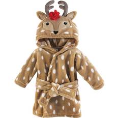 9-12M Bath Robes Children's Clothing Little Treasures Baby Plush Bathrobe - Girl Reindeer (11156522)