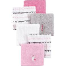 Hudson Woven Terry Washcloths 6-pack Pink Unicorn