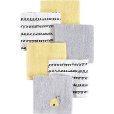Hudson Woven Terry Washcloths 6-pack Bee
