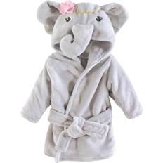 9-12M Bath Robes Children's Clothing Little Treasures Baby Plush Bathrobe - Blossom Elephant (10374003)