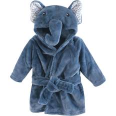 9-12M Bath Robes Children's Clothing Little Treasures Baby Plush Bathrobe - Chevron Elephant (10374000)