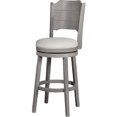 Hillsdale Furniture Clarion Swivel Distressed Gray Bar Stool 45.2"