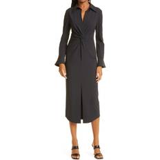 Midi Dresses - Polyurethane Cinq A Sept Mckenna Dress - Black