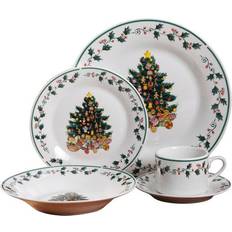 Gibson Home Tree Trimming Dinner Set 20pcs