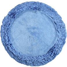 Blue - Round Bath Mats Better trends Shaggy Border Bath Rug Blue 76.2cm