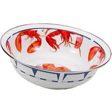 Metal Serving Bowls Golden Rabbit Lobster Serving Bowl 34.29cm