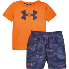 Swimwear Under Armour Toddler Hyper Woodlands Graphic Tee & Shorts Swim Set - Orange (UASFK52D-820)