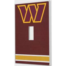 Strategic Printing Washington Commanders Stripe Single Toggle Light Switch Plate