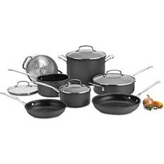 Dishwasher Safe Cookware Cuisinart Chef's Classic Hard-Anodized Cookware Set with lid 11 Parts