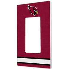 Strategic Printing Arizona Cardinals Stripe Single Rocker Light Switch Plate