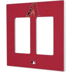 Strategic Printing Arizona Diamondbacks Solid Double Rocker Light Switch Plate