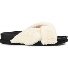 Faux Fur Slippers Journee Collection Dalynnda - Cream