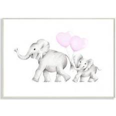 Stupell Mama and Baby Elephants Wall Plaque Wall Decoration