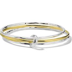 Ippolita Classico Mixed Texture Bangle - Gold/Silver