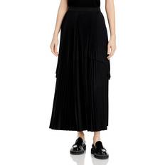 Fabiana Filippi Gonna Jersey Plissé Maxi Skirt - Black