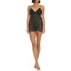 Negligées Bellflower Flirty Chemise - Black