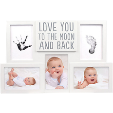 Love You to the Moon and Back Handprint and Footprint Photo Frame